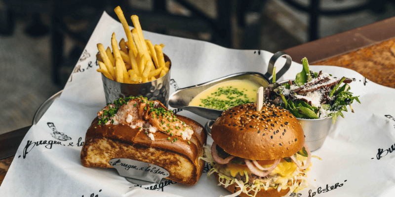 Burger & Lobster Meal