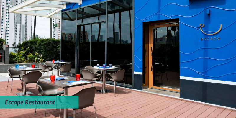 Escape Restaurant Alfreso at One Farrer Hotel Singapore