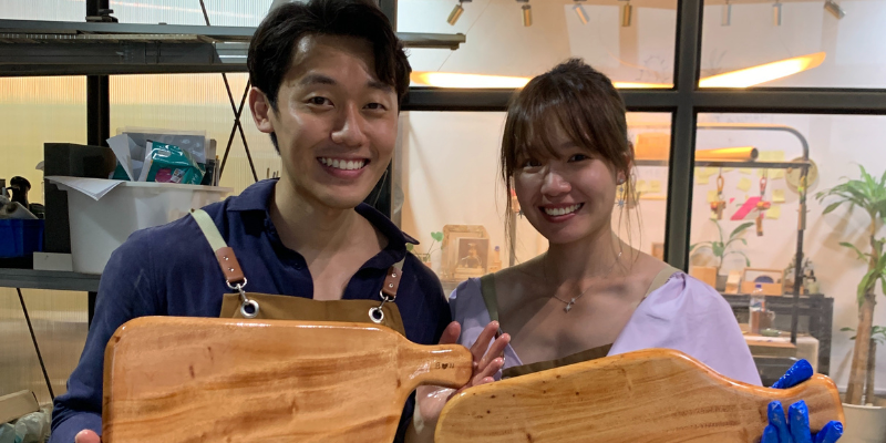 SALTT Workshop Cheeseboard Making Workshop couple
