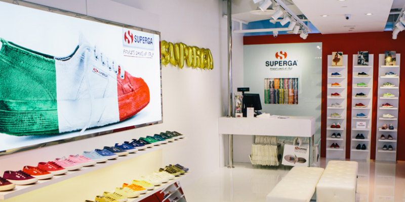 Superga Physical Store Interior