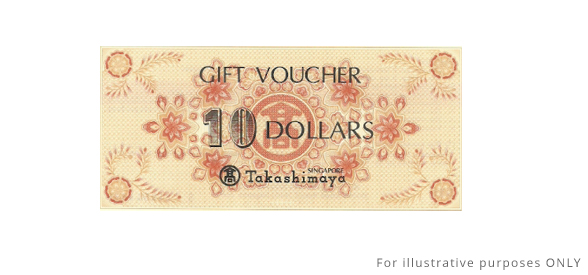 Gift a $10 Takashimaya Gift Voucher - Takashimaya - Buy ...